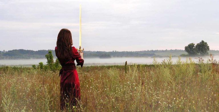 clean fantasy - woman in field